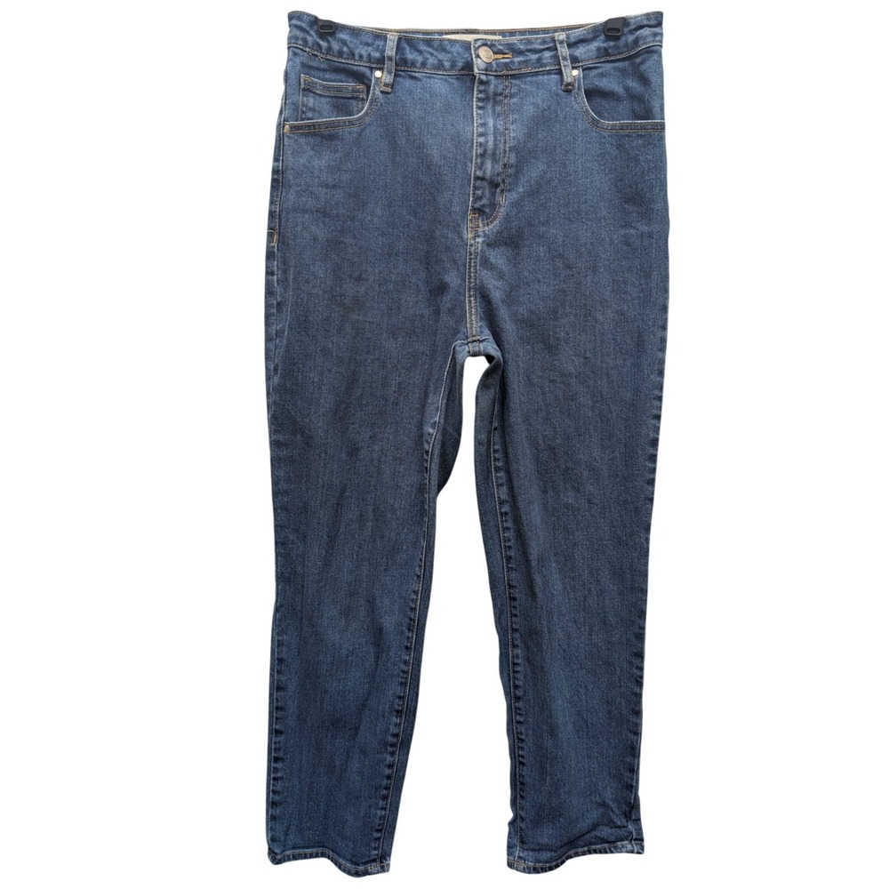 PacSun Mom Jeans Women 30 Blue High‎ Rise Tapered Relaxed Fit Denim